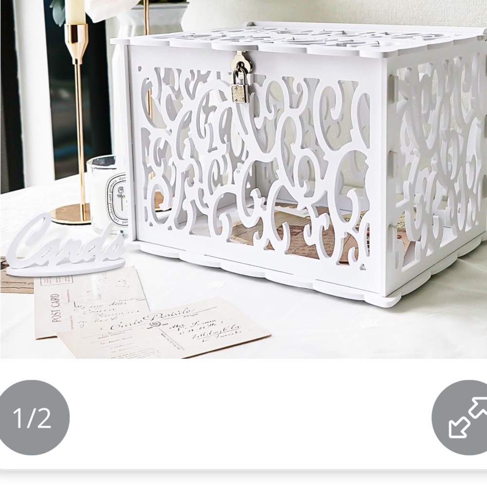 DIY White Decorative Card Box - Picture 5 of 6